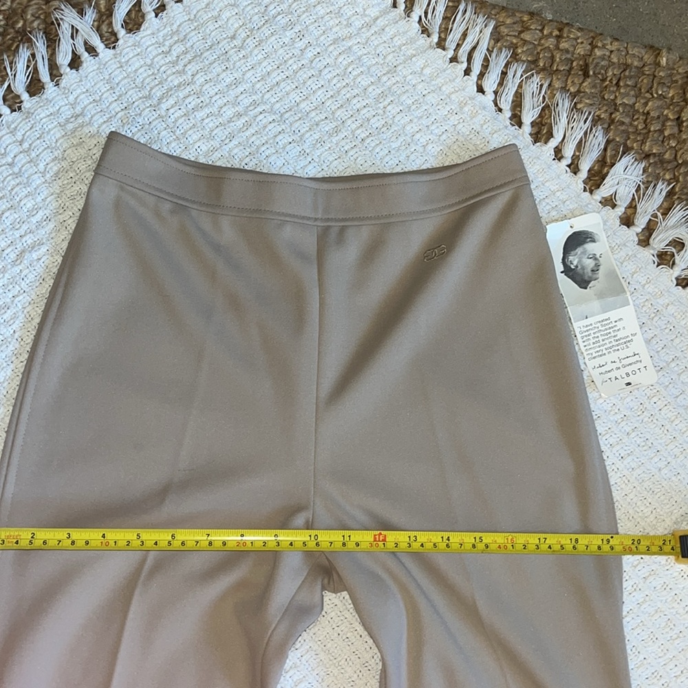 🚫Sold VTG Givenchy Sport Tan beige Hi Rise Knit Pant Sz 8 vintage deadstock w/ta - Picture 11 of 14